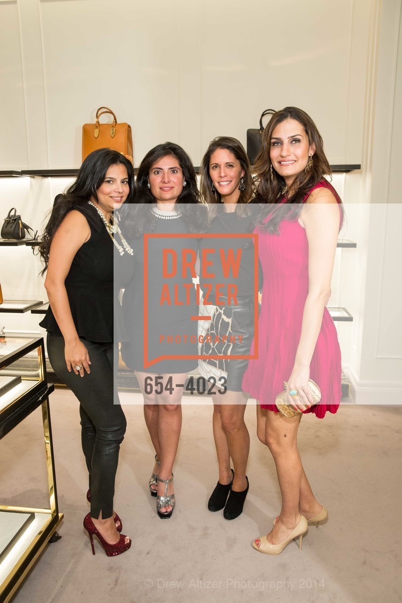 Monaz Mehta, Minal Jethmal, Nicole Lenihan, Leyla Alhosseini, ALEXANDER McQUEEN and VOGUE with Special Host Maggie Rizer Celebrate the New San Francisco Boutique, US, February 27th, 2014, Photo #654-4023 Monaz Mehta, Minal Jethmal, Nicole Lenihan, Leyla Alhosseini, Photo #654-4023