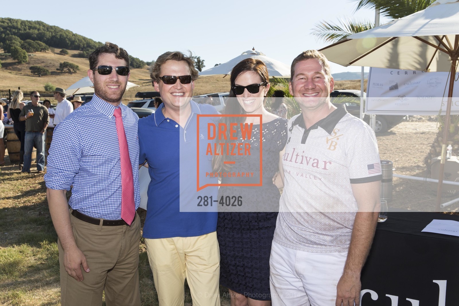 Phillip Sprincin, Jonathan Tower, Kristen Sprincin, Vladimir Rivkin, OYSTER CLUB Polo Tournament For BREAST CANCER EMERGENCY FUND, US, August 16th, 2014, Photo #281-4026 Phillip Sprincin, Jonathan Tower, Kristen Sprincin, Vladimir Rivkin, Photo #281-4026