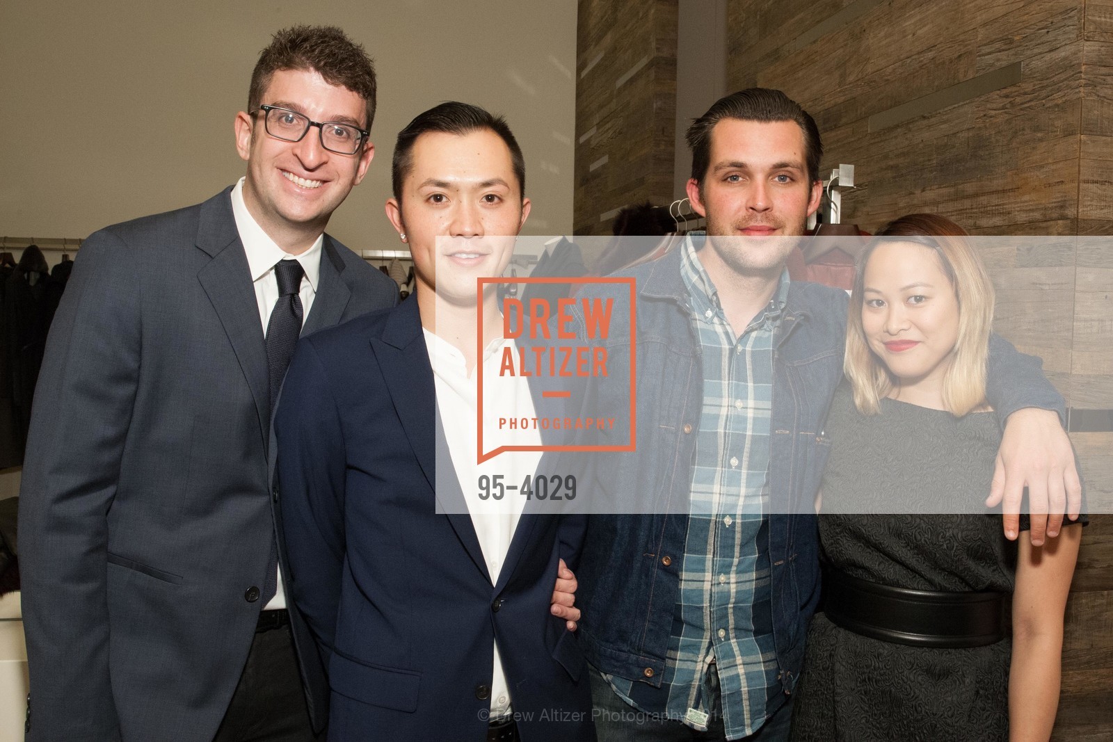 Elliot Fruchtman, Alan Fong, Jared Boyd, Nicole Arcenas, Max Mara Hosts the San Francisco Symphony League, US, October 31st, 2014, Photo #95-4029 Elliot Fruchtman, Alan Fong, Jared Boyd, Nicole Arcenas, Photo #95-4029