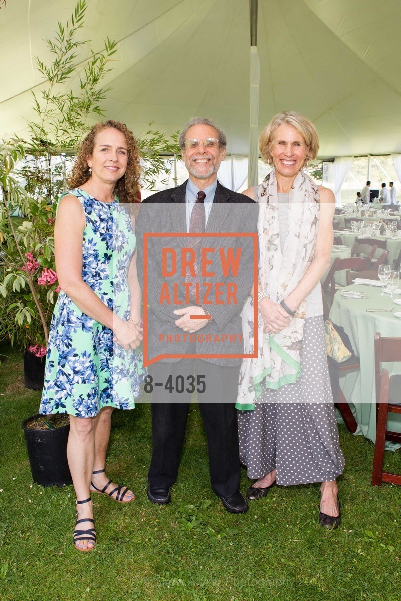 Julie Baldocchi, Daniel Goleman, Julie Parish, SAN FRANCISCO BOTANICAL GARDEN Luncheon: Garden Feast, US, May 21st, 2014, Photo #8-4035 Julie Baldocchi, Daniel Goleman, Julie Parish, Photo #8-4035