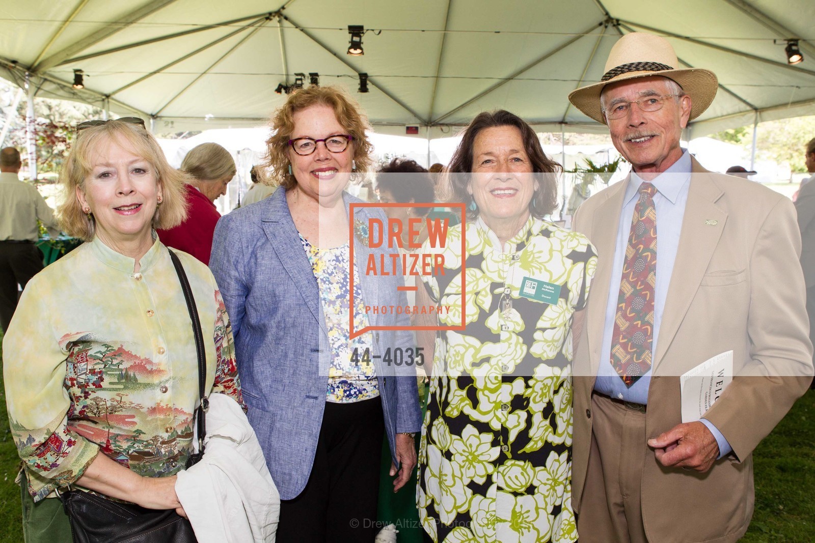 Suzanne Irwin-Wells, Allan Ridley, SAN FRANCISCO BOTANICAL GARDEN Luncheon: Garden Feast, US, May 21st, 2014, Photo #44-4035 Suzanne Irwin-Wells, Allan Ridley, Photo #44-4035