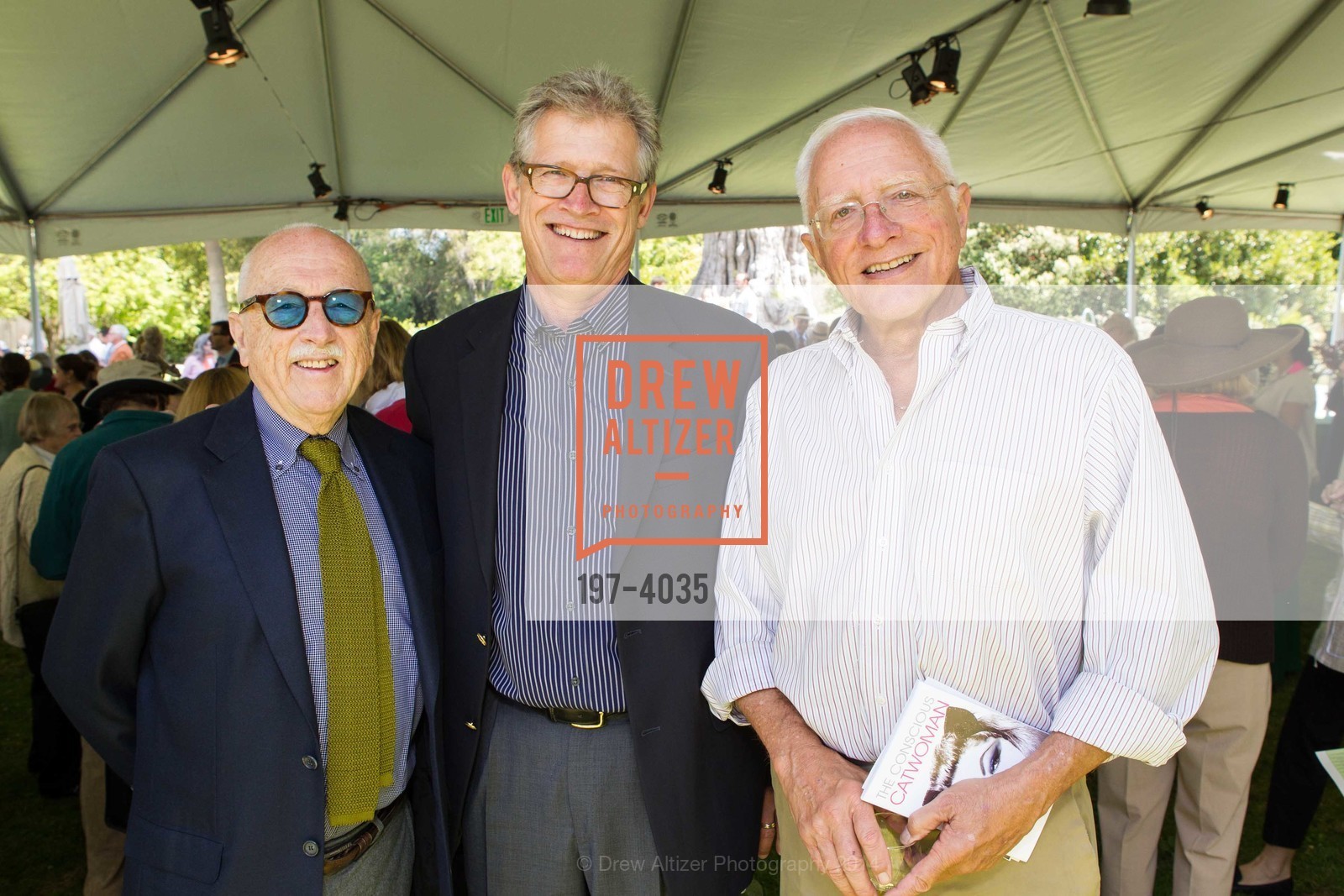 Wilkes Bashford, Russ Roeca, John Newmeyer, SAN FRANCISCO BOTANICAL GARDEN Luncheon: Garden Feast, US, May 21st, 2014, Photo #197-4035 Wilkes Bashford, Russ Roeca, John Newmeyer, Photo #197-4035