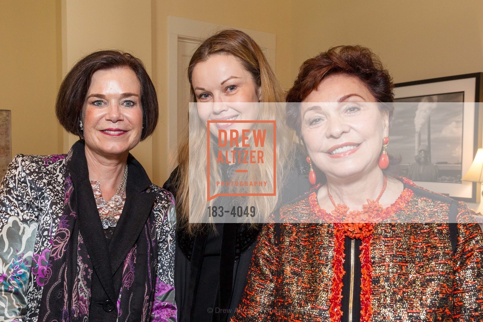 Lucy Buchanan, Tatiana Sorokko, Maria Manetti Shrem, Ground Breaking of the SHREM MUSEUM at the Robert and Margrit Mondavit Center for Performing Arts and UC Davis, US, March 1st, 2014, Photo #183-4049 Lucy Buchanan, Tatiana Sorokko, Maria Manetti Shrem, Photo #183-4049