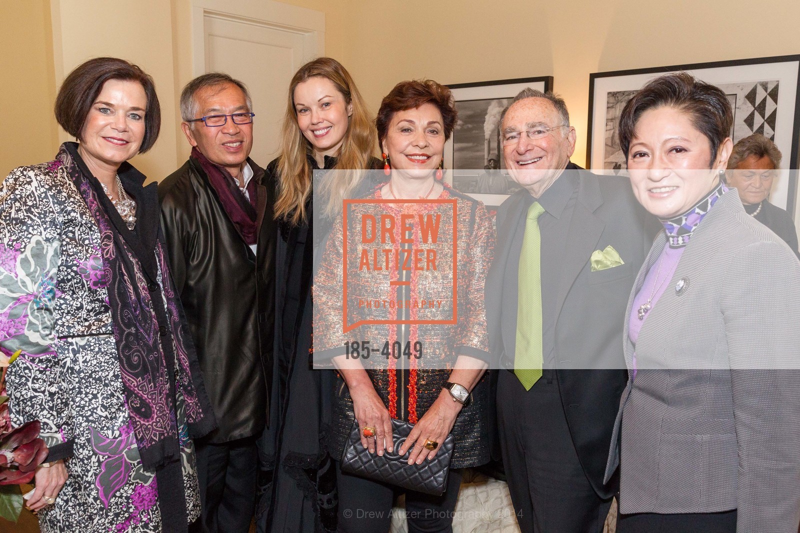 Lucy Buchanan, James Ho, Tatiana Sorokko, Maria Manetti Shrem, Jan Shrem, Doreen Ho, Ground Breaking of the SHREM MUSEUM at the Robert and Margrit Mondavit Center for Performing Arts and UC Davis, US, March 1st, 2014, Photo #185-4049 Lucy Buchanan, James Ho, Tatiana Sorokko, Maria Manetti Shrem, Jan Shrem, Doreen Ho, Photo #185-4049