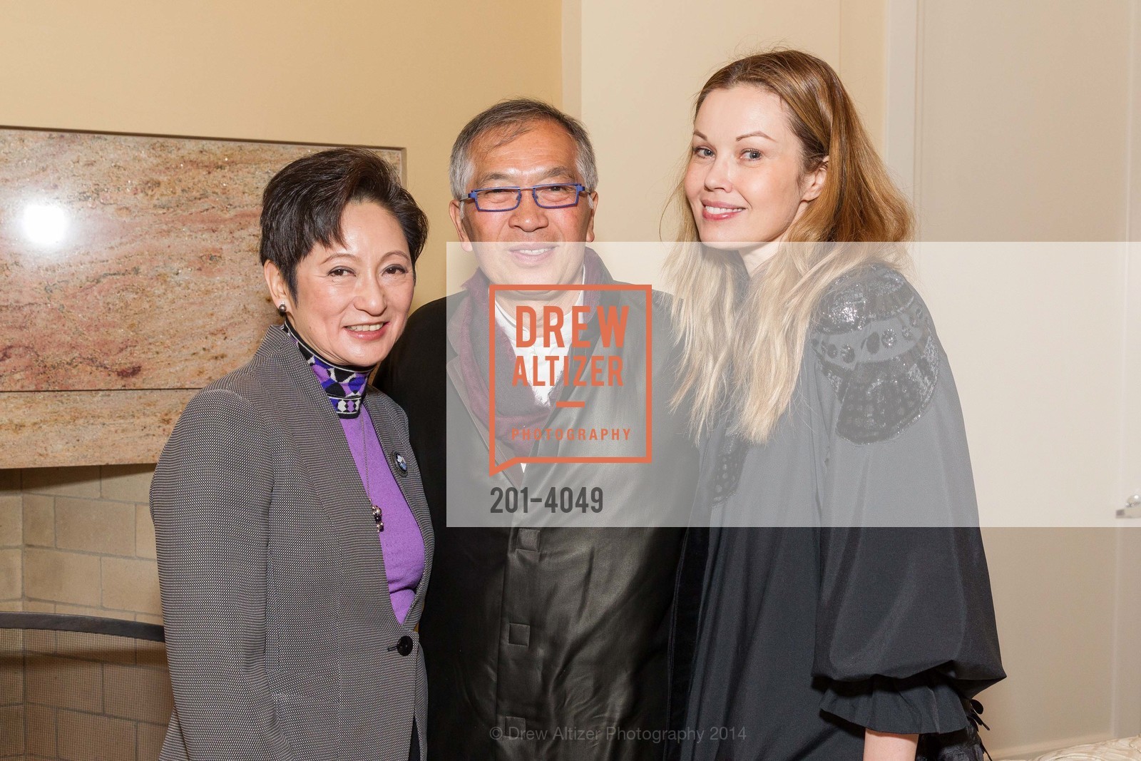Doreen Ho, James Ho, Tatiana Sorokko, Ground Breaking of the SHREM MUSEUM at the Robert and Margrit Mondavit Center for Performing Arts and UC Davis, US, March 1st, 2014, Photo #201-4049 Doreen Ho, James Ho, Tatiana Sorokko, Photo #201-4049