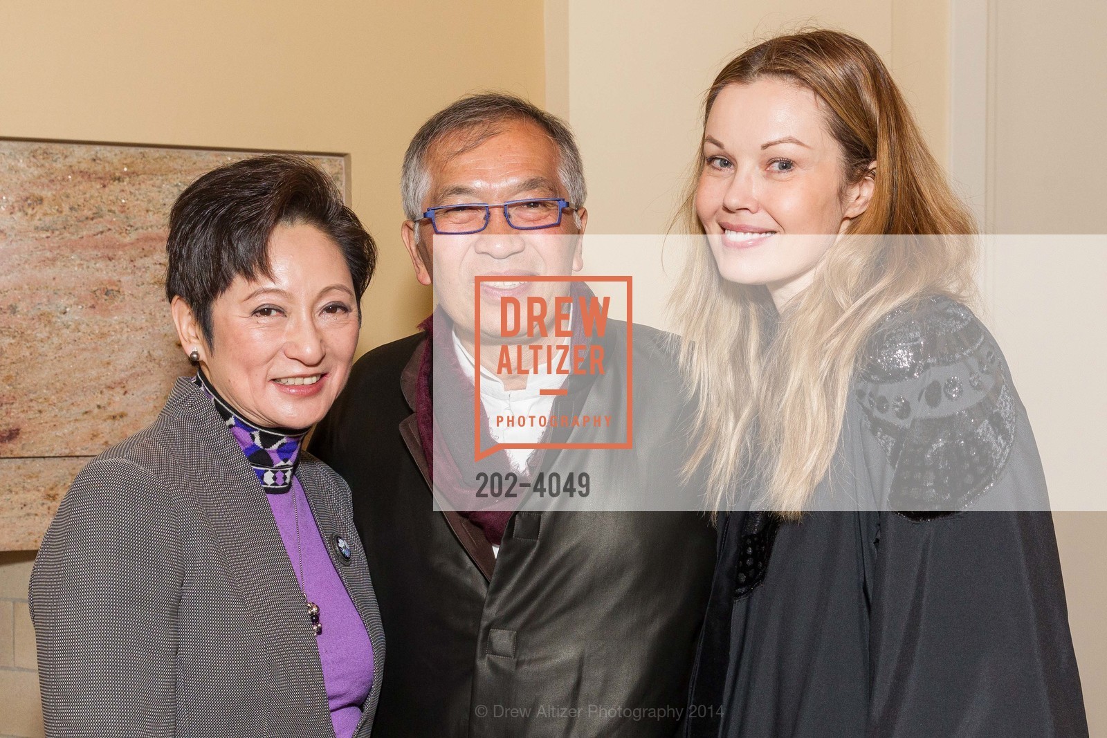 Doreen Ho, James Ho, Tatiana Sorokko, Ground Breaking of the SHREM MUSEUM at the Robert and Margrit Mondavit Center for Performing Arts and UC Davis, US, March 1st, 2014, Photo #202-4049 Doreen Ho, James Ho, Tatiana Sorokko, Photo #202-4049