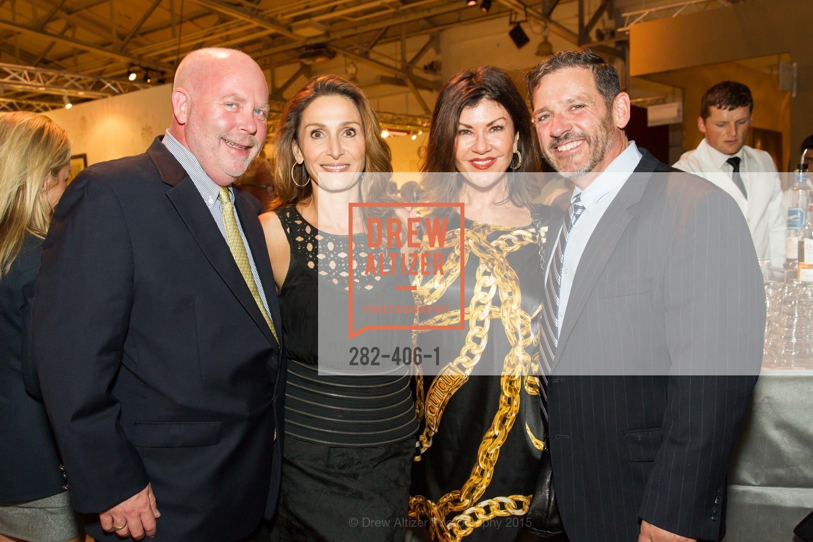 Paul Holm, Sabrina Higgs, Diane Yancey, Bruce Mahood, The San Francisco Fall Antiques Show, Festival Pavilion, Fort Mason. Festival Pavilion, Fort Mason, October 21st, 2015, Photo #282-406-1 Paul Holm, Sabrina Higgs, Diane Yancey, Bruce Mahood, Photo #282-406-1