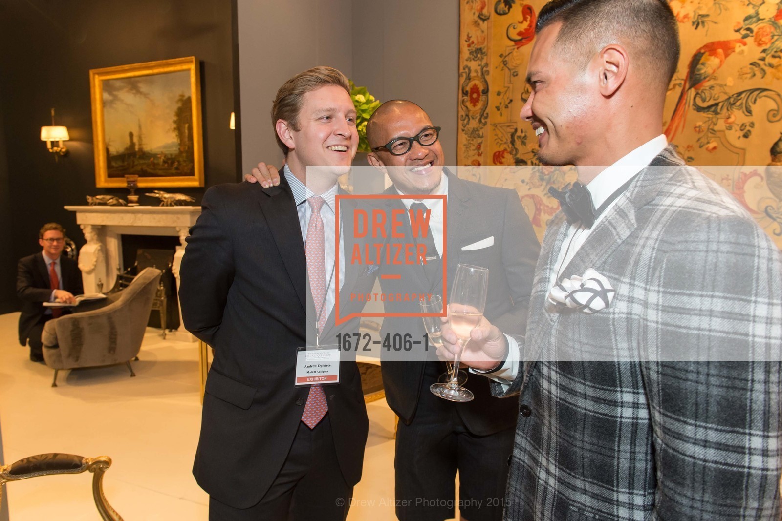 Andrew Oglatree, Troy Anicete, Jason Legaspi, The San Francisco Fall Antiques Show, Festival Pavilion, Fort Mason, October 21st, 2015,Drew Altizer, Drew Altizer Photography, full-service agency, private events, San Francisco photographer, photographer california