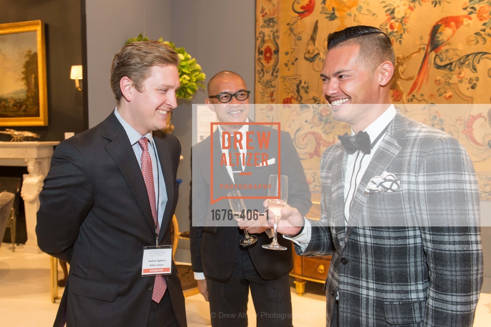 Andrew Oglatree, Troy Anicete, Jason Legaspi, The San Francisco Fall Antiques Show, Festival Pavilion, Fort Mason, October 21st, 2015,Drew Altizer, Drew Altizer Photography, full-service agency, private events, San Francisco photographer, photographer california