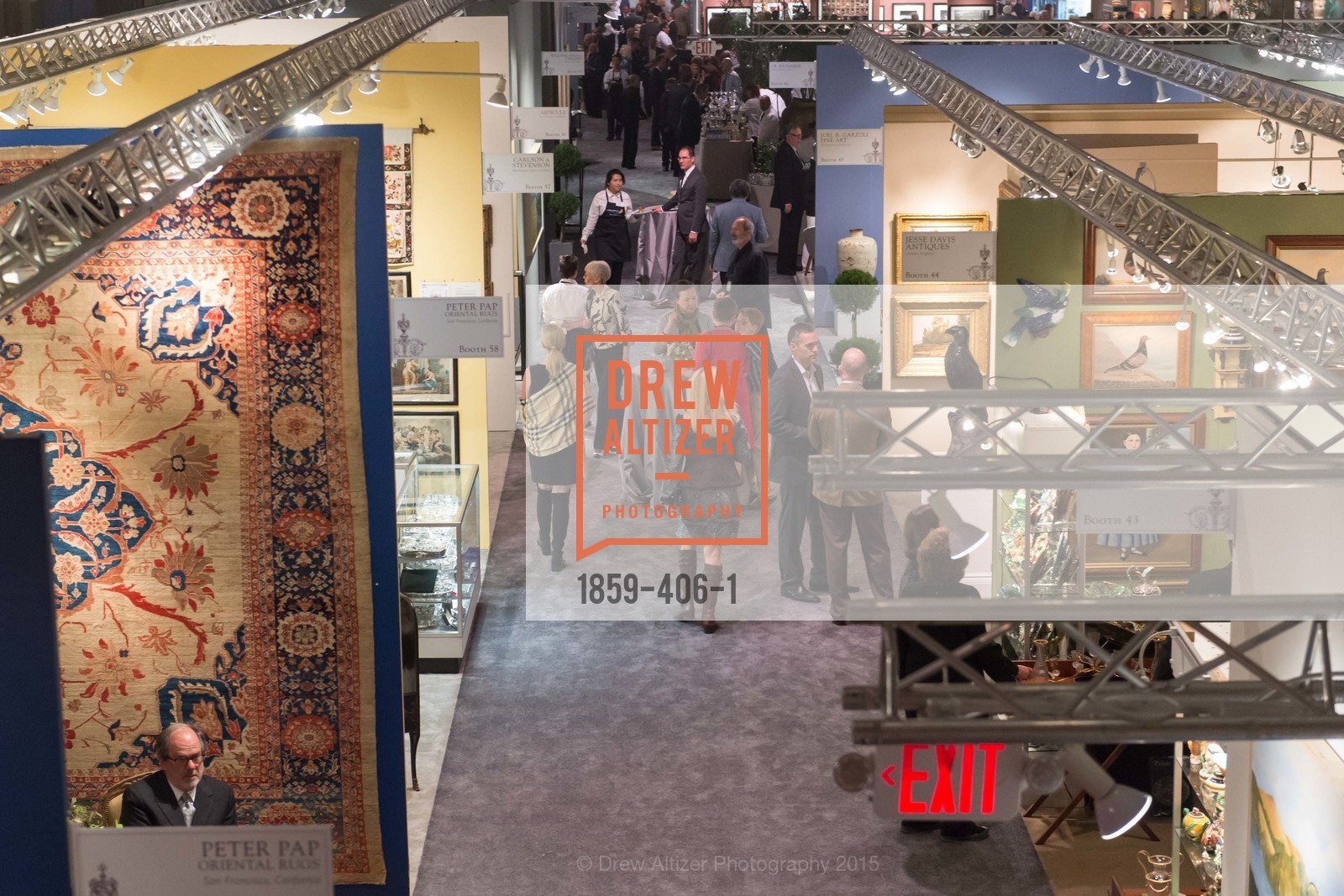 Atmosphere, The San Francisco Fall Antiques Show, Festival Pavilion, Fort Mason, October 21st, 2015,Drew Altizer, Drew Altizer Photography, full-service agency, private events, San Francisco photographer, photographer california