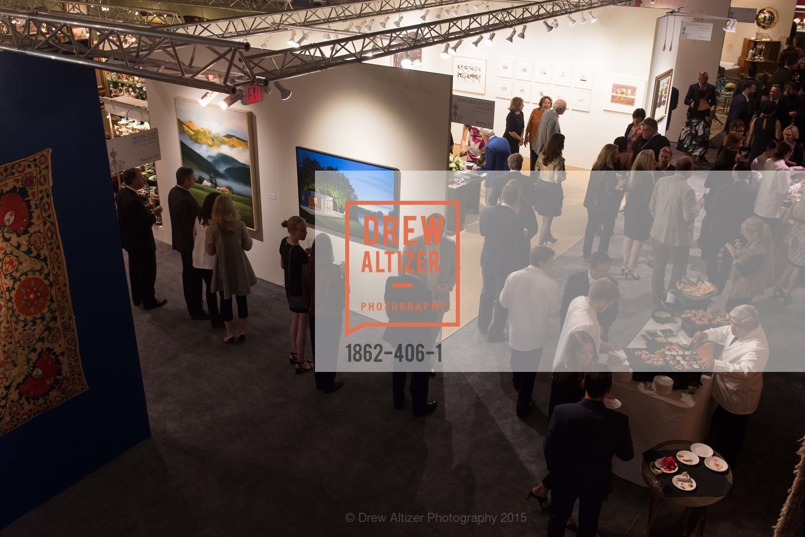 Atmosphere, The San Francisco Fall Antiques Show, Festival Pavilion, Fort Mason, October 21st, 2015,Drew Altizer, Drew Altizer Photography, full-service agency, private events, San Francisco photographer, photographer california