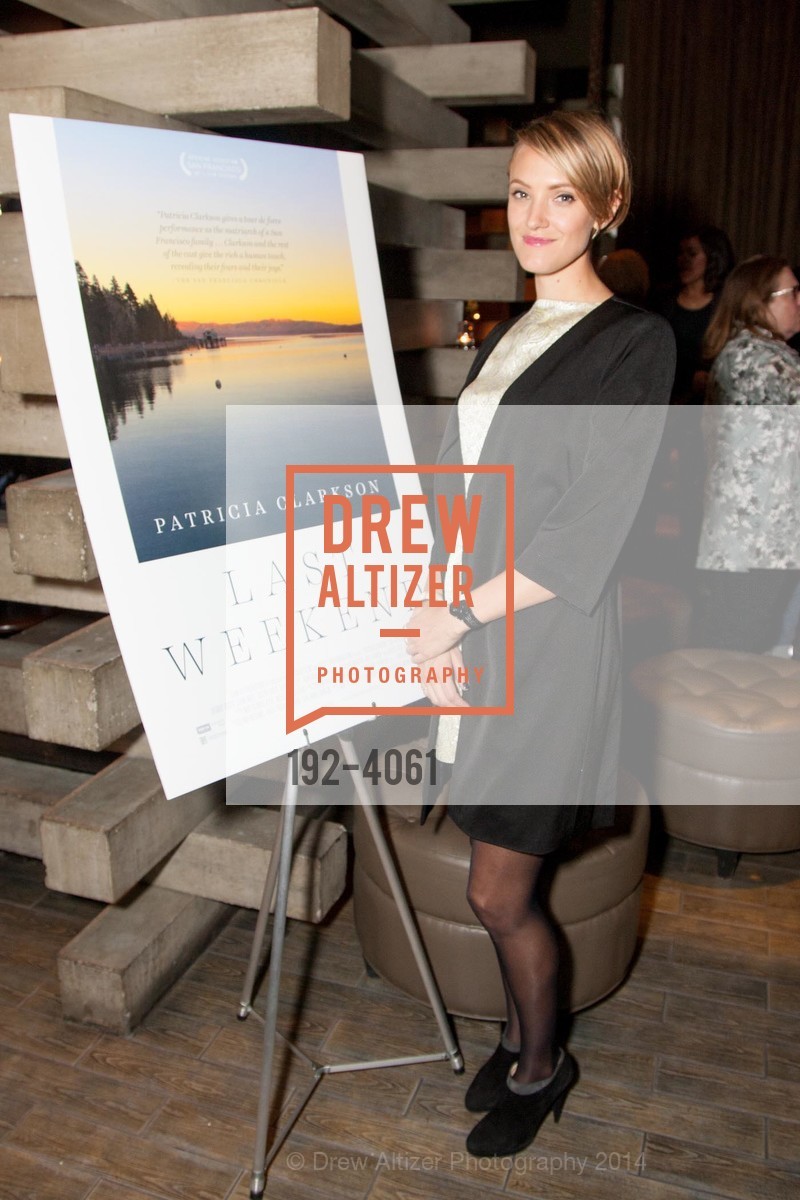 Alexia Rasmussen, SAN FRANCISCO INTERNATIONAL FILM FESTIVAL Presents LAST WEEKEND Premier at the Kabuki Sundance Cinemas, US, May 2nd, 2014, Photo #192-4061 Alexia Rasmussen, Photo #192-4061