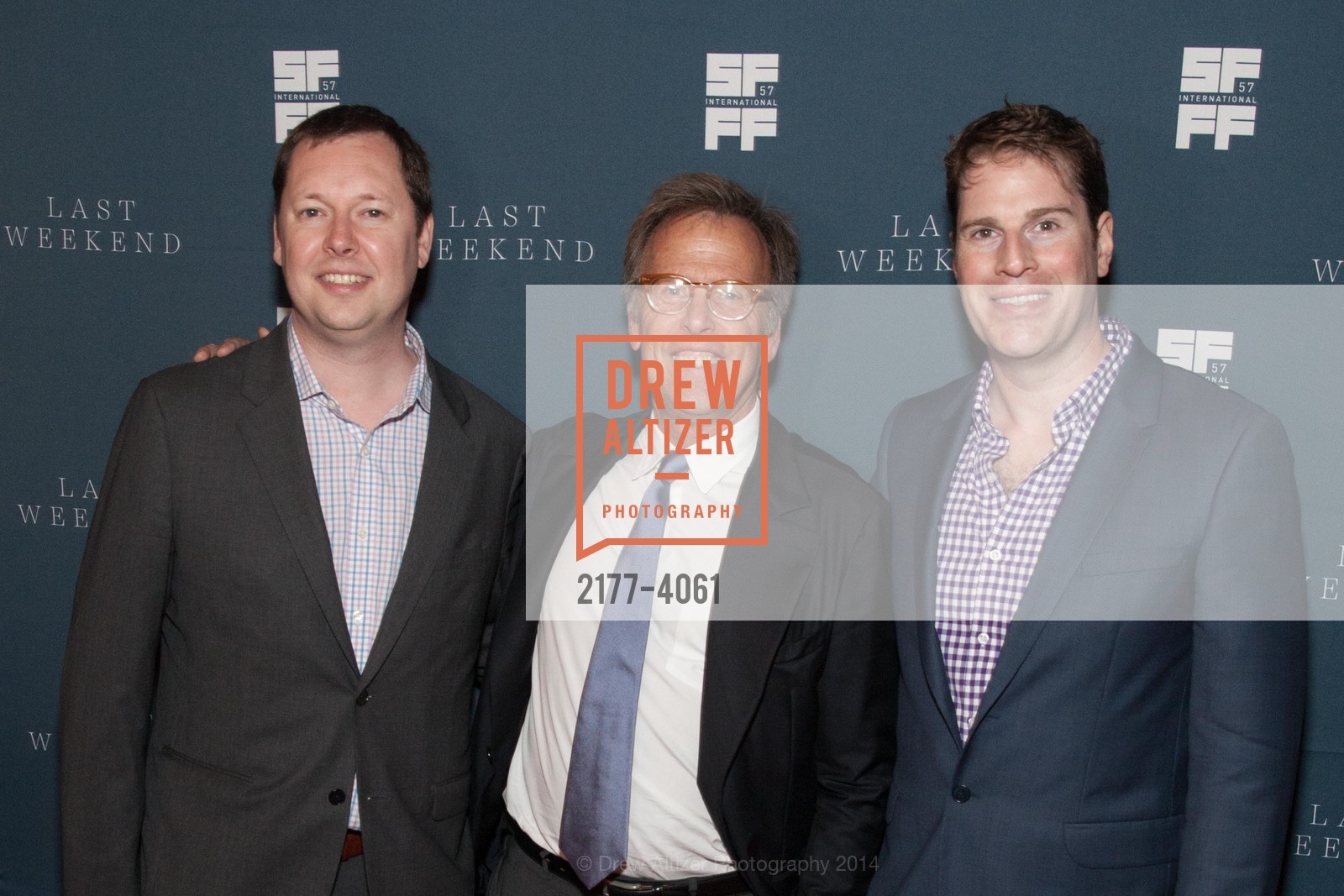 Tom Williams, Mark Johnson, Tom Dolby, SAN FRANCISCO INTERNATIONAL FILM FESTIVAL Presents LAST WEEKEND Premier at the Kabuki Sundance Cinemas, US, May 2nd, 2014, Photo #2177-4061 Tom Williams, Mark Johnson, Tom Dolby, Photo #2177-4061