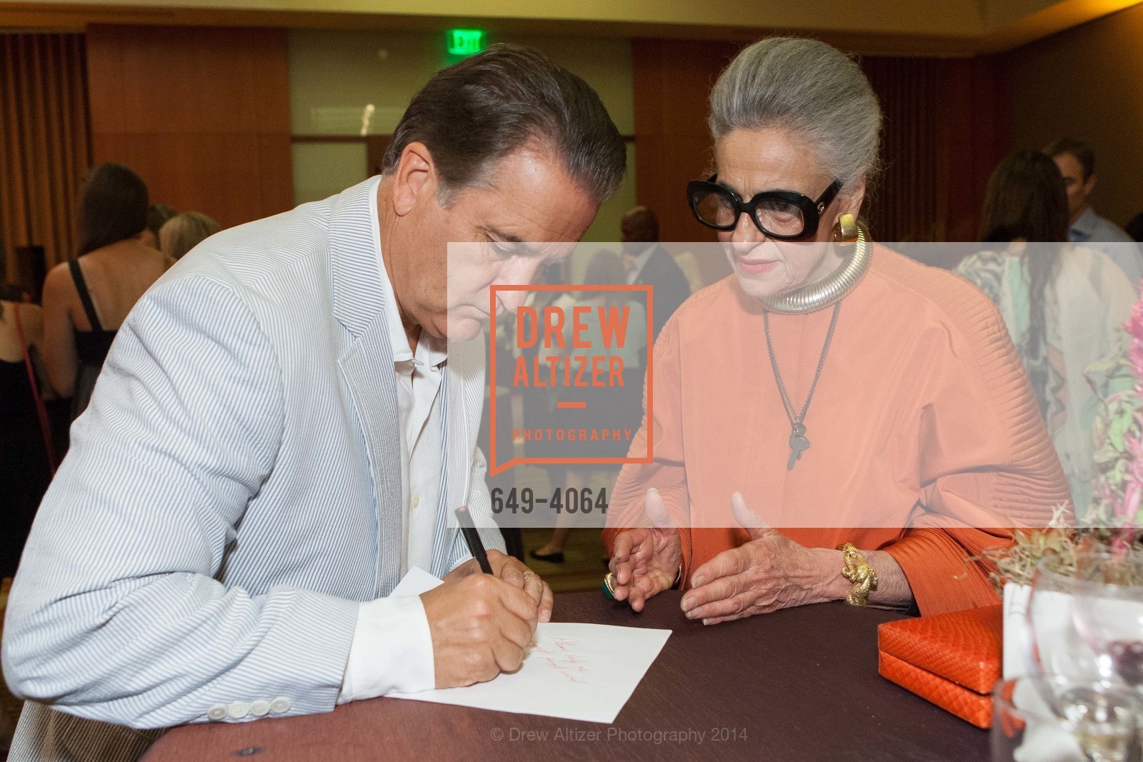 Steve Mariucci, Joy Venturini Bianchi, Keys OLD, US, August 21st, 2014, Photo #649-4064 Steve Mariucci, Joy Venturini Bianchi, Photo #649-4064
