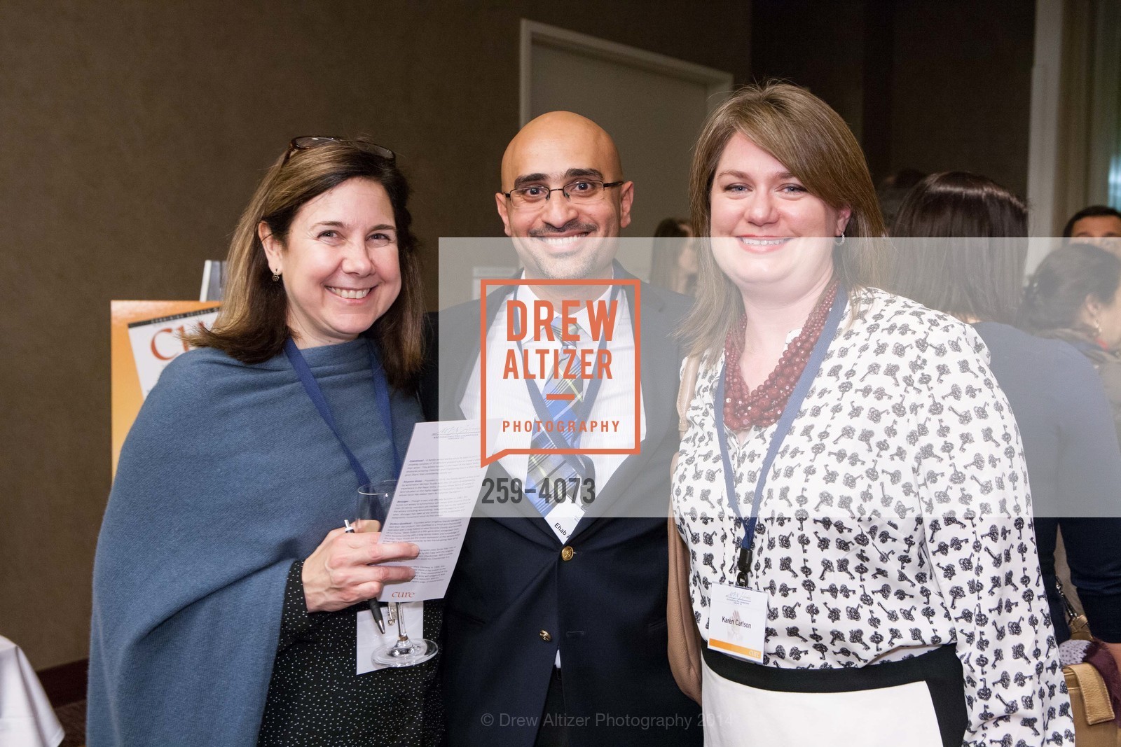 Laura Michaelis, Ehab Atallah, Karen Carlson, CURE MAGAZINE'S MPN Heroes Awards, US, December 7th, 2014, Photo #259-4073 Laura Michaelis, Ehab Atallah, Karen Carlson, Photo #259-4073