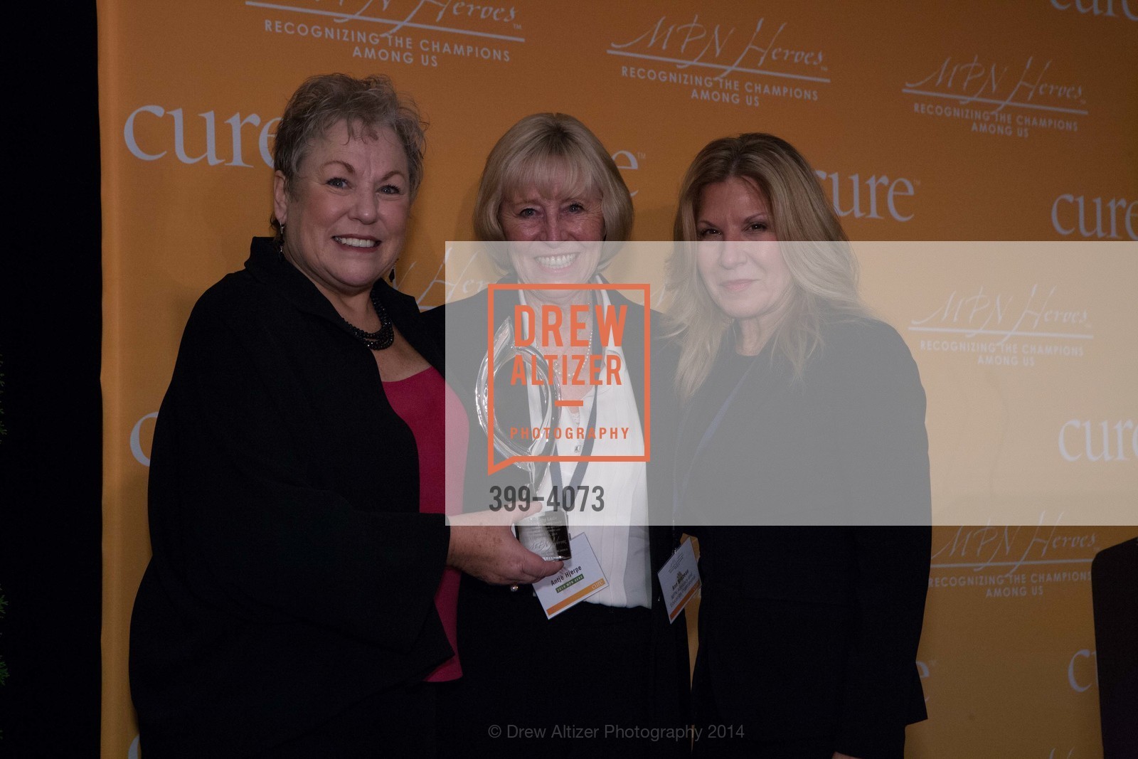 Kathy LaTour, Antje Hjerpe, Ann Brazeau, CURE MAGAZINE'S MPN Heroes Awards, US, December 7th, 2014, Photo #399-4073 Kathy LaTour, Antje Hjerpe, Ann Brazeau, Photo #399-4073