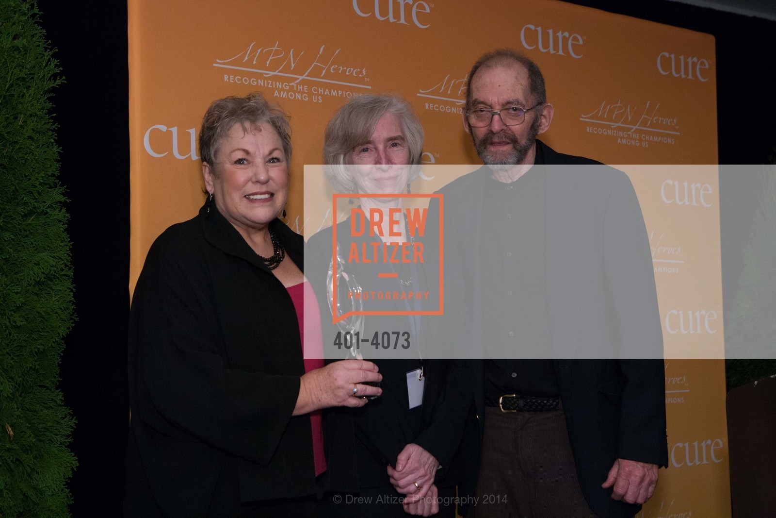 Kathy LaTour, Barbara van Husen, Zhenya Senyak, CURE MAGAZINE'S MPN Heroes Awards, US, December 7th, 2014, Photo #401-4073 Kathy LaTour, Barbara van Husen, Zhenya Senyak, Photo #401-4073