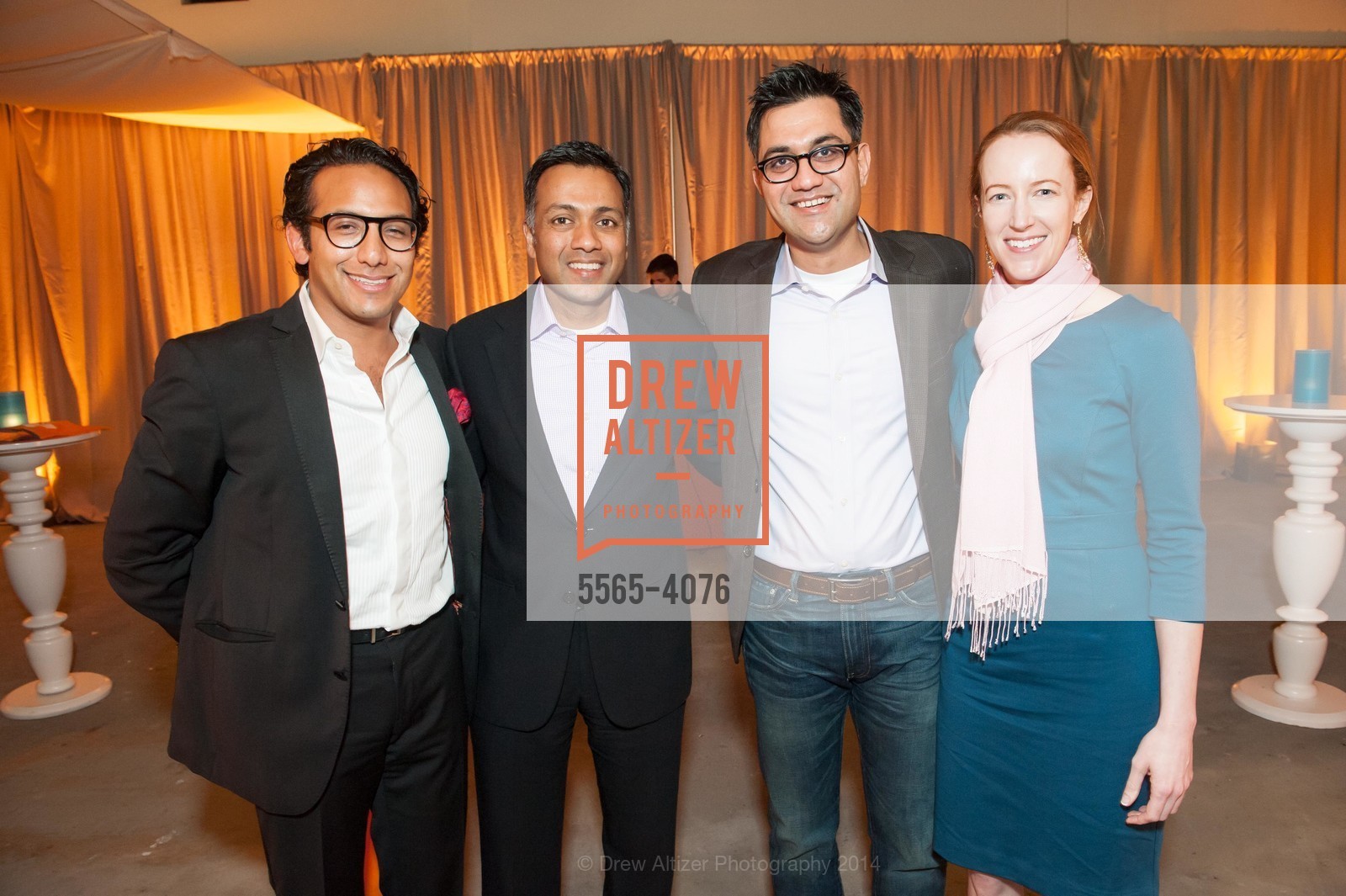 James Gutierrez, Ajay Agarwal, Harish Abbott, Amy Huff, The BUILD Gala 2014 Honoring Ben Silbermann with the Pitch Prize for Enterpreneurship, US, March 1st, 2014, Photo #5565-4076 James Gutierrez, Ajay Agarwal, Harish Abbott, Amy Huff, Photo #5565-4076