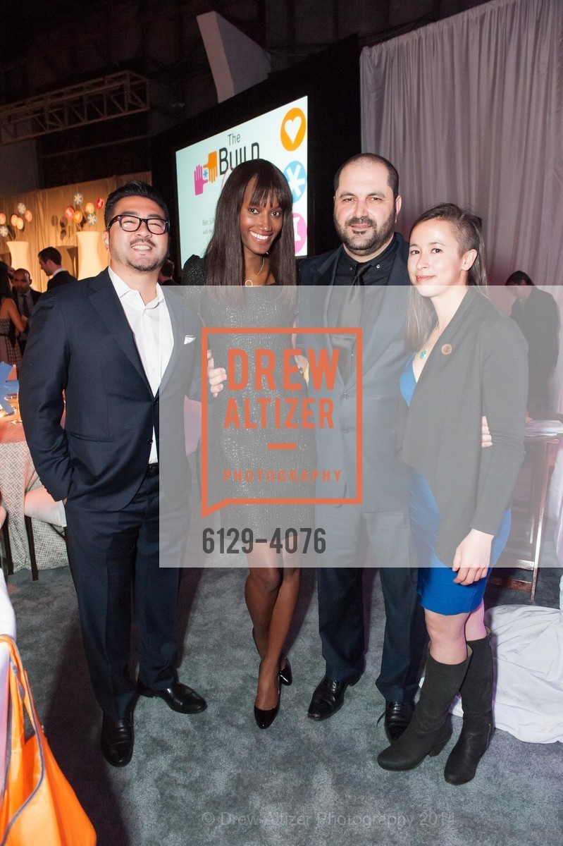 Steve Jang, Jaunel McKenzie, Shervin Pishevar, Kim Putler, The BUILD Gala 2014 Honoring Ben Silbermann with the Pitch Prize for Enterpreneurship, US, March 1st, 2014, Photo #6129-4076 Steve Jang, Jaunel McKenzie, Shervin Pishevar, Kim Putler, Photo #6129-4076