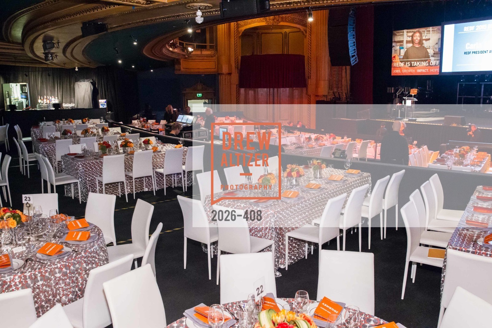Atmosphere, REDF's 2015 BENEFIT featuring JOURNEY, The Warfield Theatre. 982 Market St, October 22nd, 2015,Drew Altizer, Drew Altizer Photography, full-service agency, private events, San Francisco photographer, photographer california