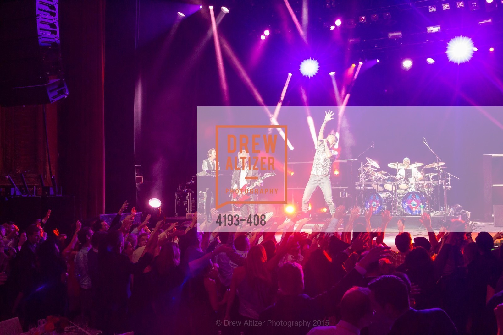 Performance By Journey, REDF's 2015 BENEFIT featuring JOURNEY, The Warfield Theatre. The Warfield Theatre, . 982 Market St, October 22nd, 2015, Photo #4193-408 Performance By Journey, Photo #4193-408