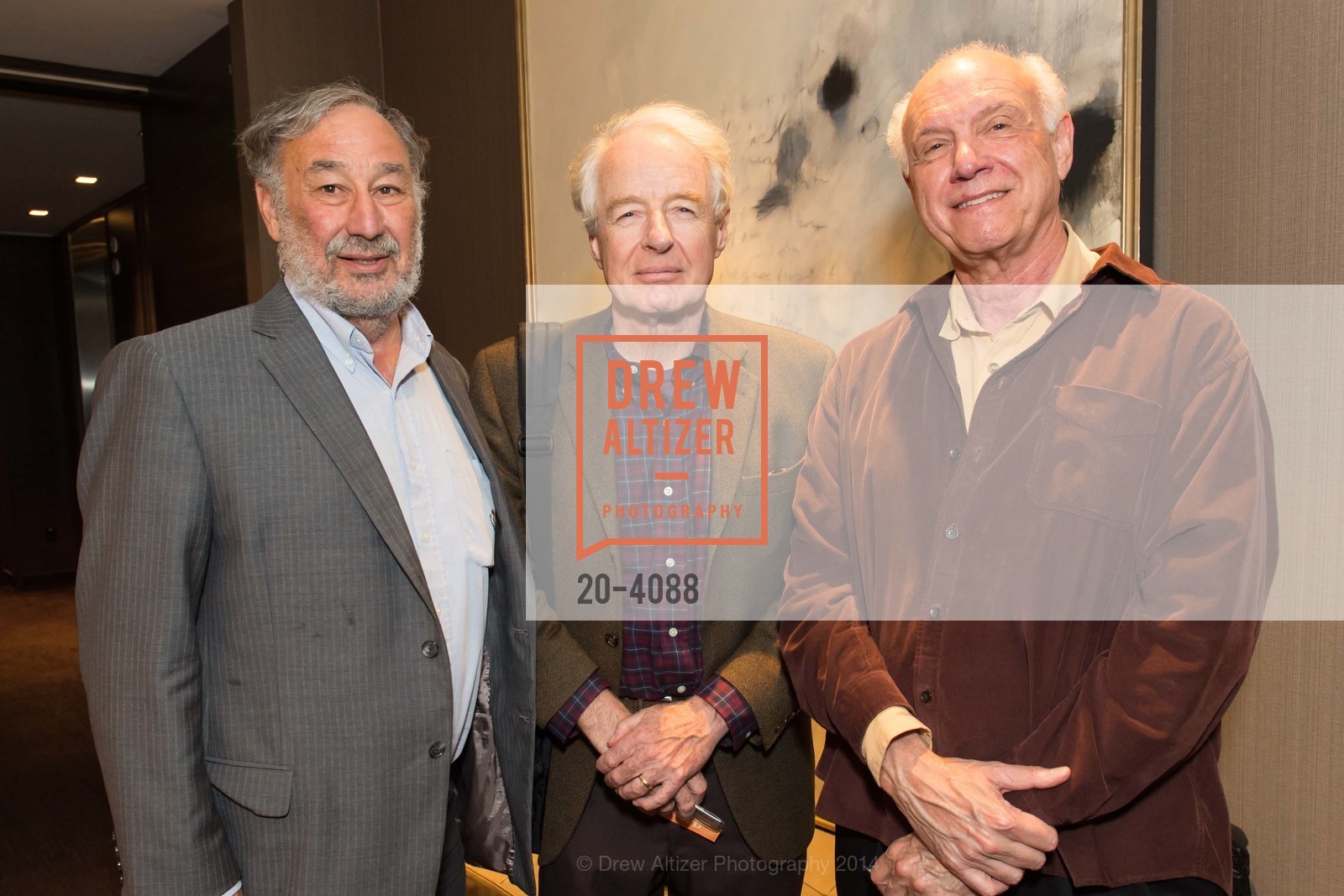 Steve Silberstein, Adam Hochschild, Richard Healey, Mother Jones Annual Dinner, US, October 31st, 2014, Photo #20-4088 Steve Silberstein, Adam Hochschild, Richard Healey, Photo #20-4088