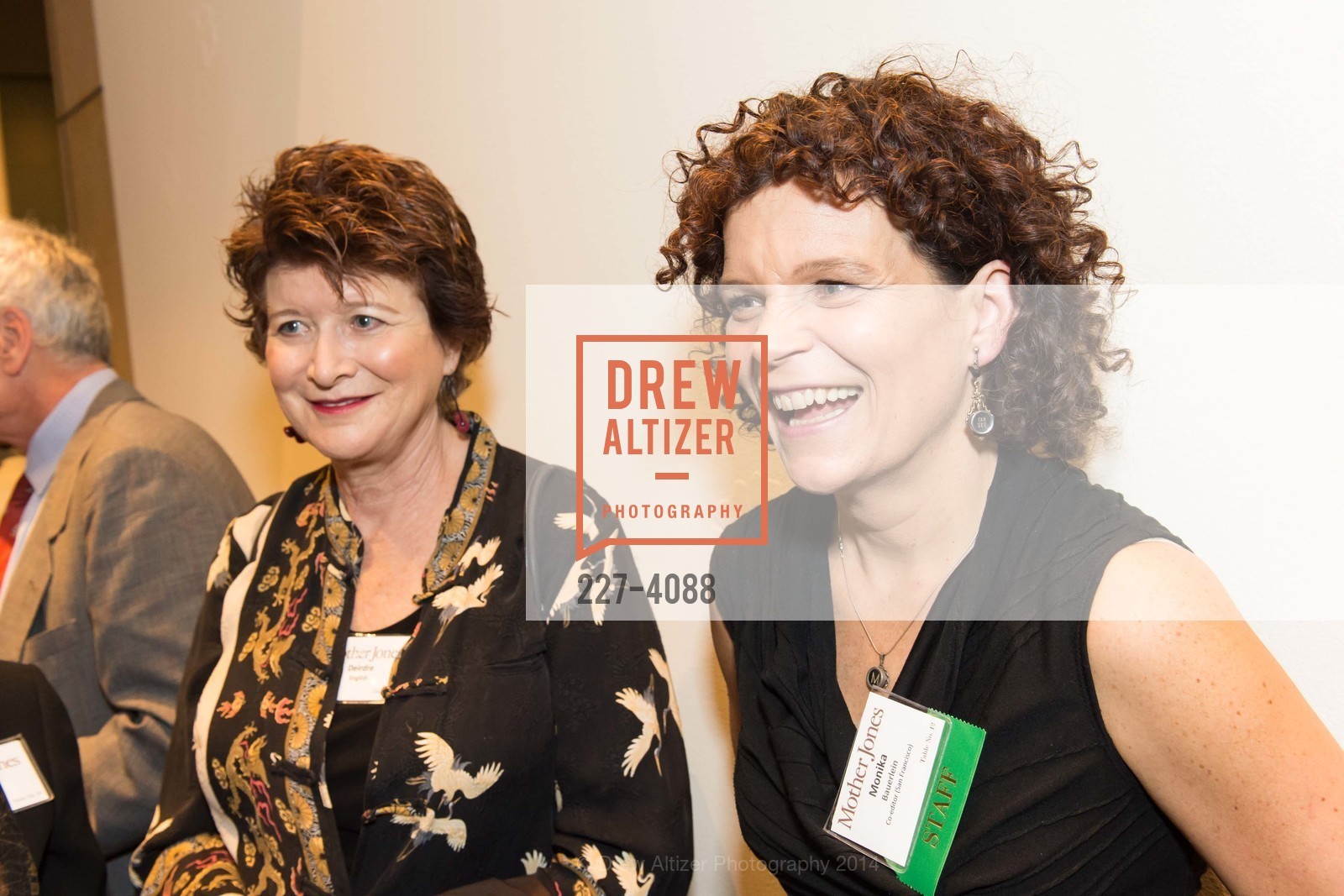 Deirdre English, Monika Bauerlein, Mother Jones Annual Dinner, US, October 31st, 2014, Photo #227-4088 Deirdre English, Monika Bauerlein, Photo #227-4088