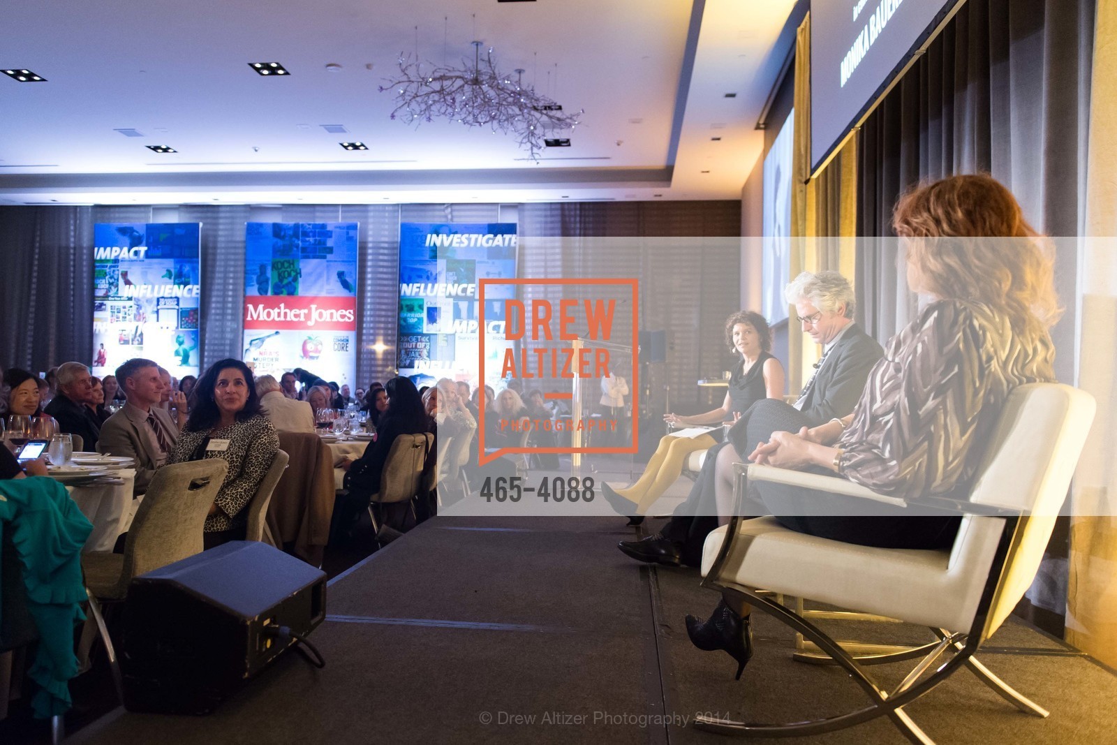 Monika Bauerlein, David Brock, Lizz Winstead, Mother Jones Annual Dinner, US, October 31st, 2014, Photo #465-4088 Monika Bauerlein, David Brock, Lizz Winstead, Photo #465-4088