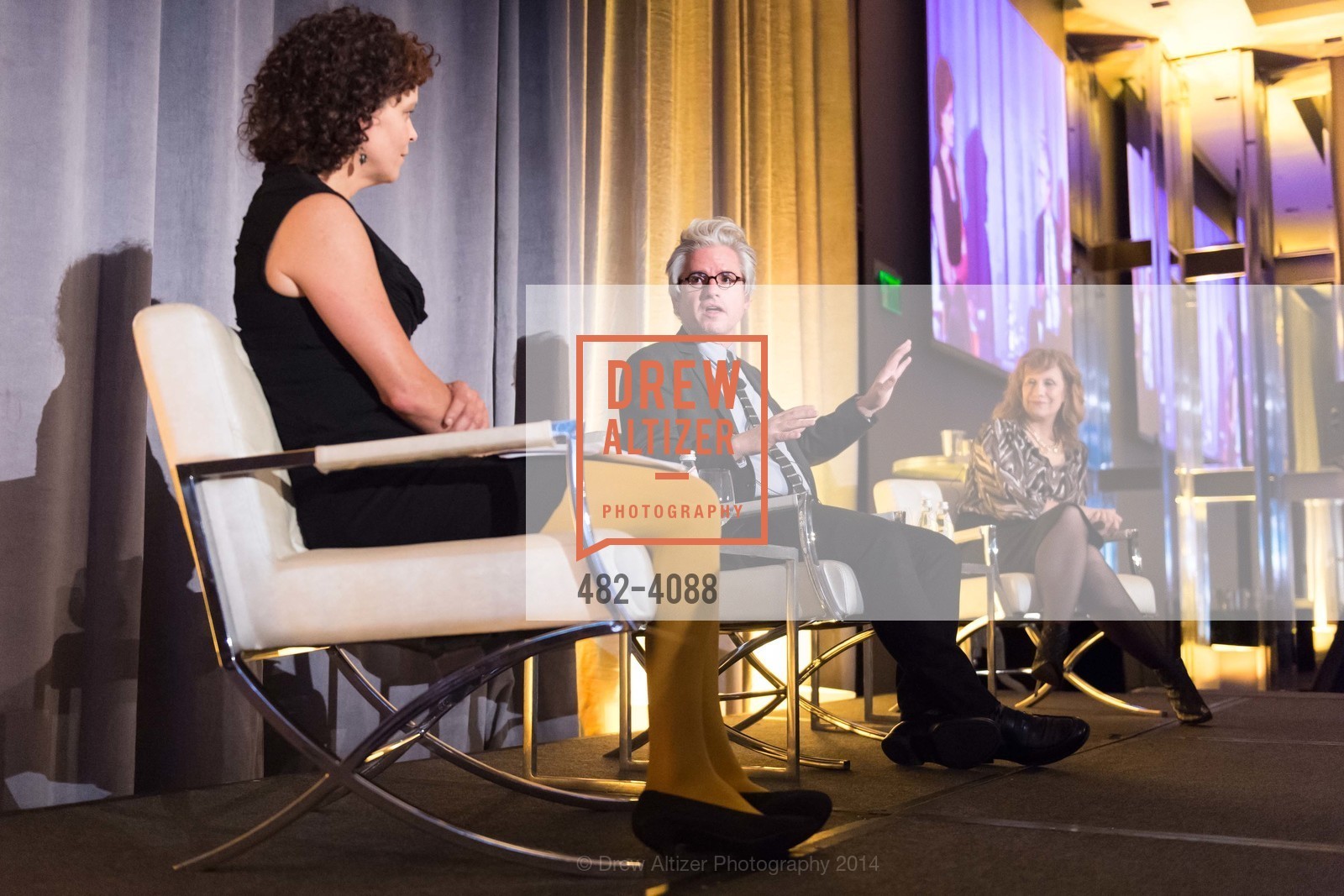 Monika Bauerlein, David Brock, Lizz Winstead, Mother Jones Annual Dinner, US, October 31st, 2014, Photo #482-4088 Monika Bauerlein, David Brock, Lizz Winstead, Photo #482-4088