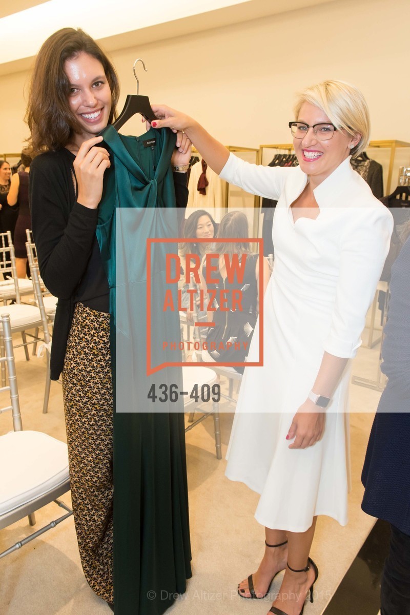 Kristin Elvinger, Maghan McDowell, St. John in Conversation with Exceptional Women benefiting Raphael House of San Francisco, St. John Boutique. St. John Boutique, October 22nd, 2015, Photo #436-409 Kristin Elvinger, Maghan McDowell, Photo #436-409