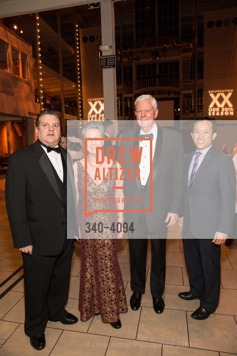 John Konstin, Patti Hume, Jerry Hume, David Chiu, SMUIN BALLET's 20th Anniversary 2014 XXravaganza Gala, US, March 1st, 2014, Photo #340-4094 John Konstin, Patti Hume, Jerry Hume, David Chiu, Photo #340-4094