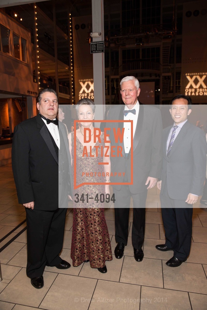 John Konstin, Patti Hume, Jerry Hume, David Chiu, SMUIN BALLET's 20th Anniversary 2014 XXravaganza Gala, US, March 1st, 2014, Photo #341-4094 John Konstin, Patti Hume, Jerry Hume, David Chiu, Photo #341-4094