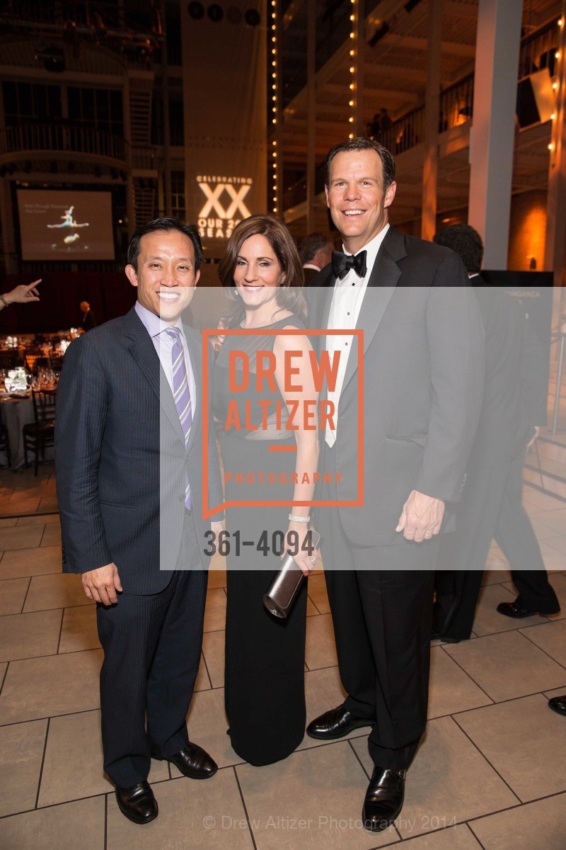 David Chiu, Kathleen Cooper, Bill Cooper, SMUIN BALLET's 20th Anniversary 2014 XXravaganza Gala, US, March 1st, 2014, Photo #361-4094 David Chiu, Kathleen Cooper, Bill Cooper, Photo #361-4094