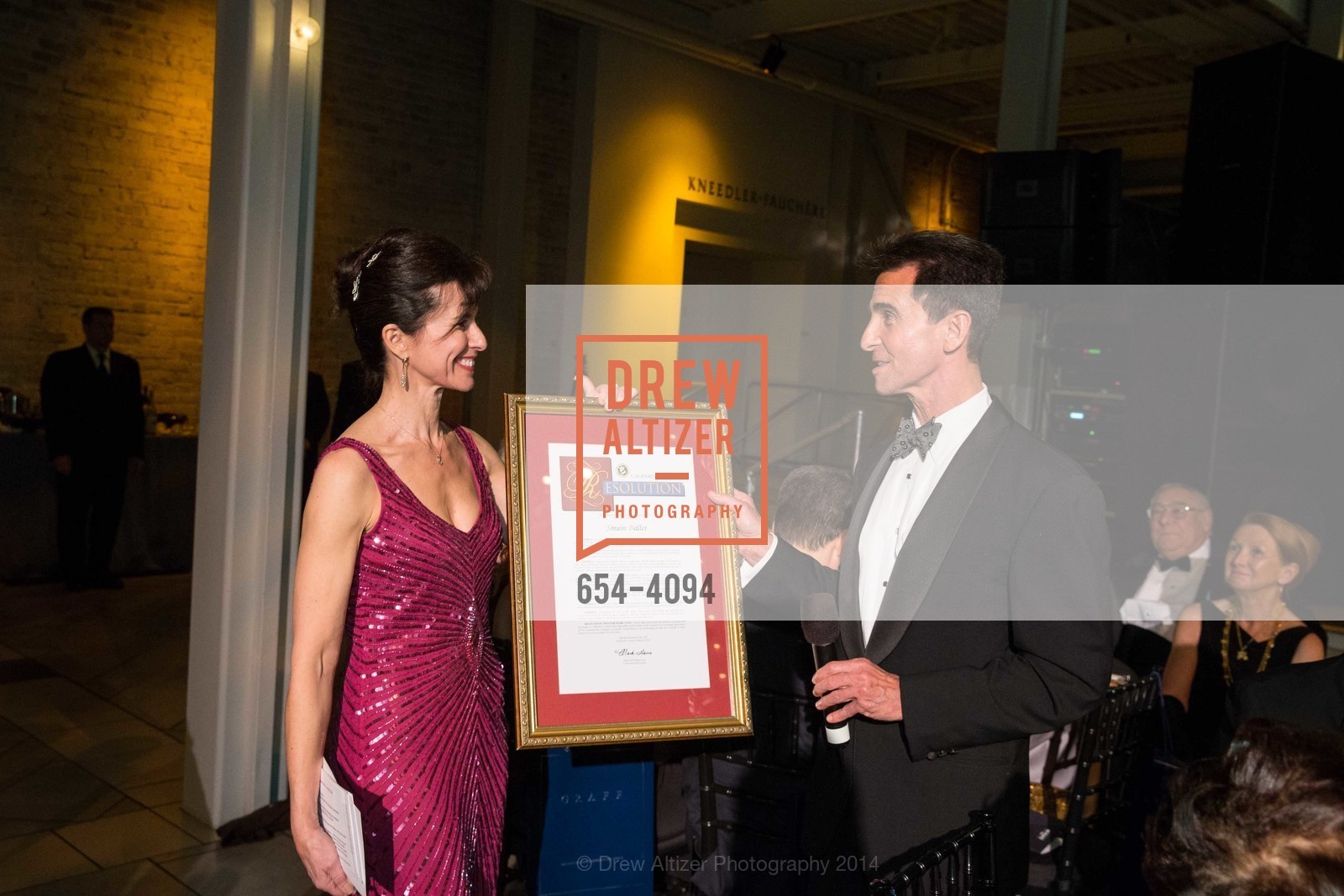 Celia Fushille, Senator Mark Leno, SMUIN BALLET's 20th Anniversary 2014 XXravaganza Gala, US, March 1st, 2014, Photo #654-4094 Celia Fushille, Senator Mark Leno, Photo #654-4094