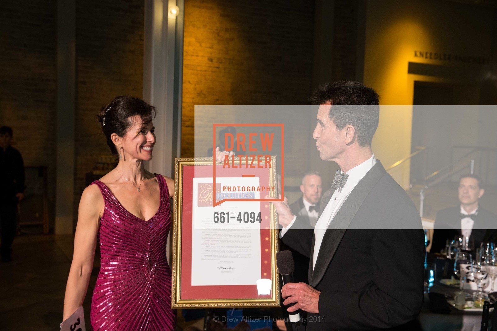 Celia Fushille, Senator Mark Leno, SMUIN BALLET's 20th Anniversary 2014 XXravaganza Gala, US, March 1st, 2014, Photo #661-4094 Celia Fushille, Senator Mark Leno, Photo #661-4094