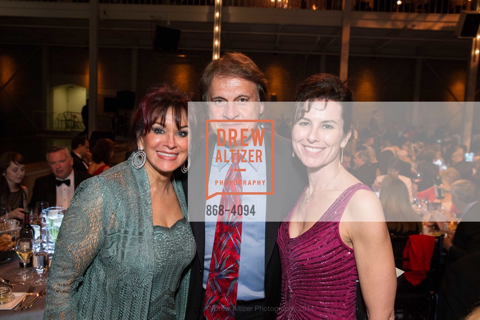 Elaine La Russa, Tony La Russa, Celia Fushille, SMUIN BALLET's 20th Anniversary 2014 XXravaganza Gala, US, March 1st, 2014, Photo #868-4094 Elaine La Russa, Tony La Russa, Celia Fushille, Photo #868-4094