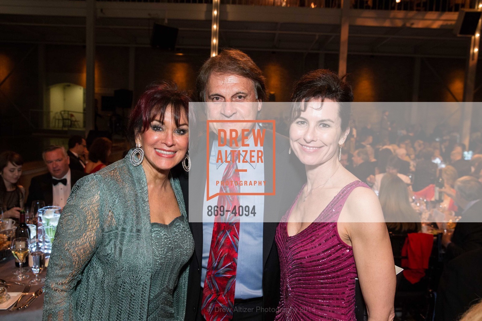 Elaine La Russa, Tony La Russa, Celia Fushille, SMUIN BALLET's 20th Anniversary 2014 XXravaganza Gala, US, March 1st, 2014, Photo #869-4094 Elaine La Russa, Tony La Russa, Celia Fushille, Photo #869-4094