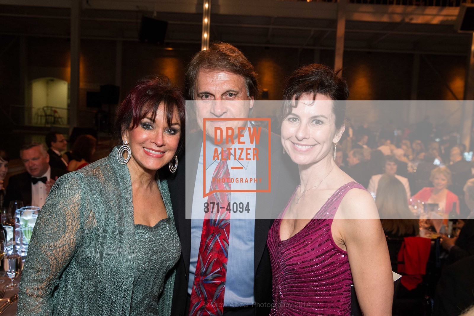 Elaine La Russa, Tony La Russa, Celia Fushille, SMUIN BALLET's 20th Anniversary 2014 XXravaganza Gala, US, March 1st, 2014, Photo #871-4094 Elaine La Russa, Tony La Russa, Celia Fushille, Photo #871-4094