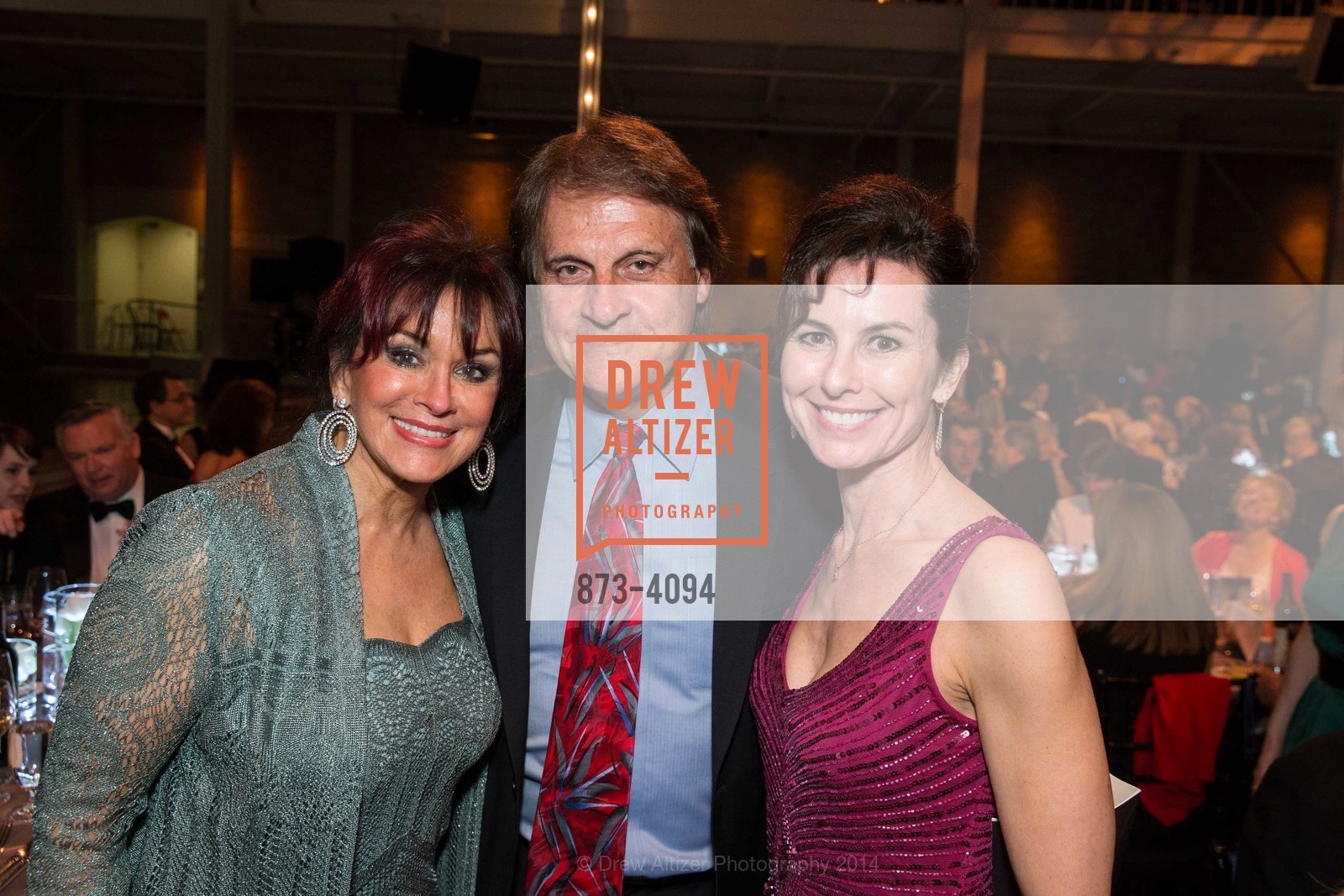Elaine La Russa, Tony La Russa, Celia Fushille, SMUIN BALLET's 20th Anniversary 2014 XXravaganza Gala, US, March 1st, 2014, Photo #873-4094 Elaine La Russa, Tony La Russa, Celia Fushille, Photo #873-4094