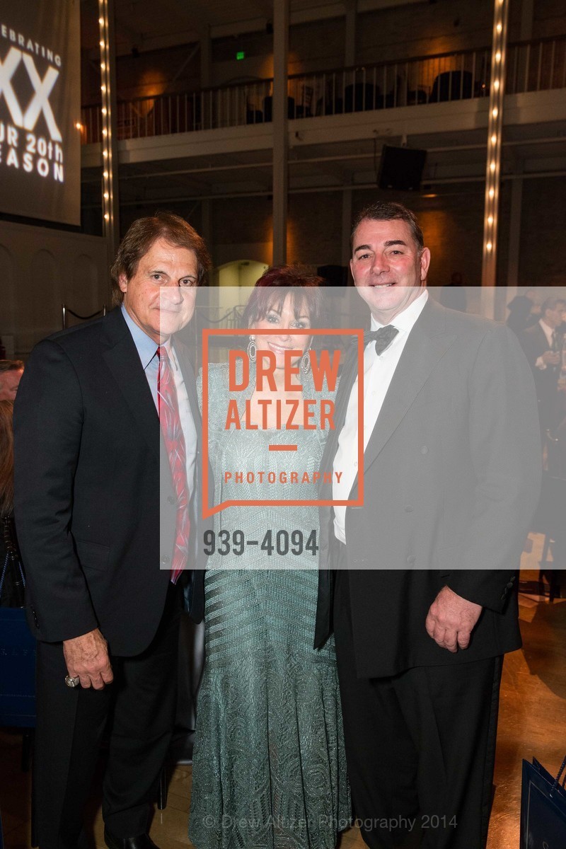 Tony La Russa, Elaine La Russa, Marc Corsi, SMUIN BALLET's 20th Anniversary 2014 XXravaganza Gala, US, March 1st, 2014, Photo #939-4094 Tony La Russa, Elaine La Russa, Marc Corsi, Photo #939-4094