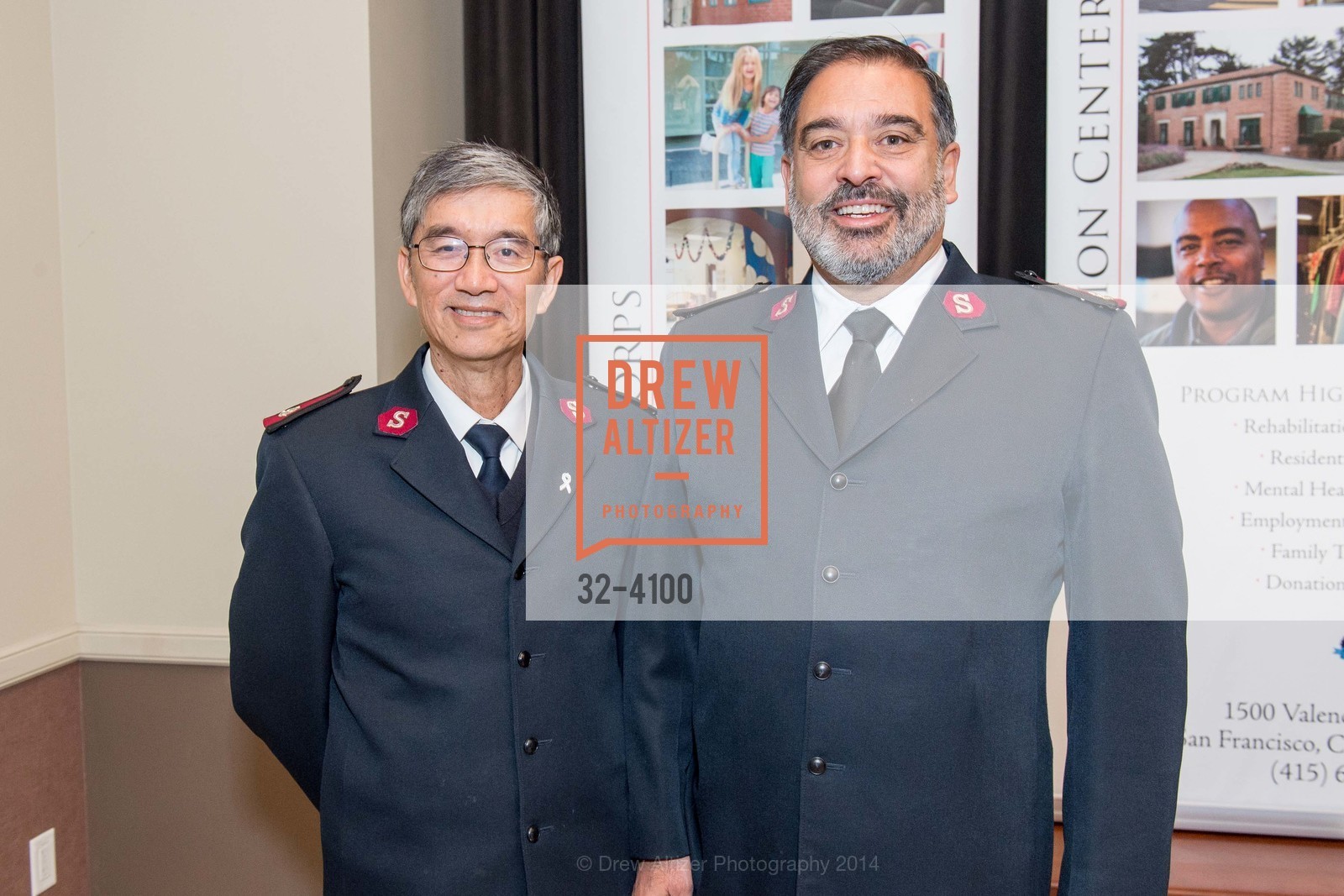Maj. Thomas Mui, Maj. Beau Perez, THE SALVATION ARMY Holiday Luncheon, US, November 20th, 2014, Photo #32-4100 Maj. Thomas Mui, Maj. Beau Perez, Photo #32-4100