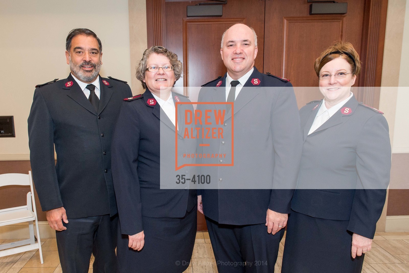 Maj. Beau Perez, Maj. Amanda Perez, Maj. David Pierce, Maj. Michelle Pierce, THE SALVATION ARMY Holiday Luncheon, US, November 20th, 2014, Photo #35-4100 Maj. Beau Perez, Maj. Amanda Perez, Maj. David Pierce, Maj. Michelle Pierce, Photo #35-4100