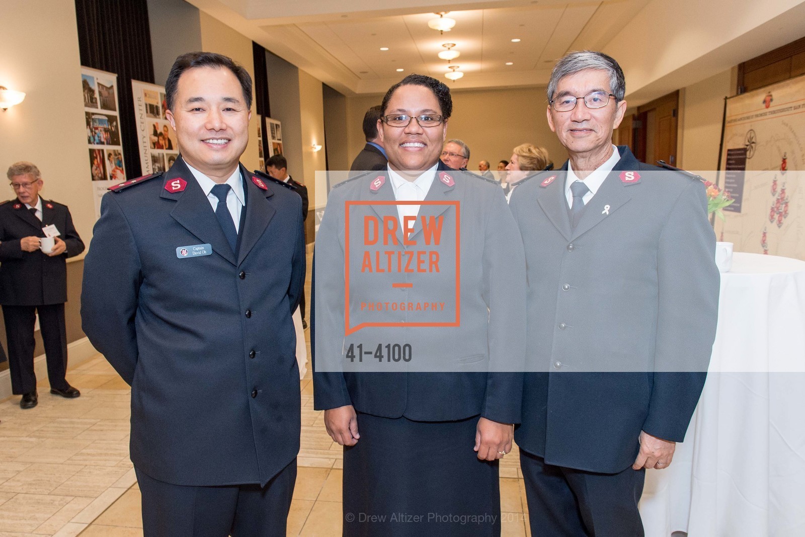 Cpt. David Oh, Regina Shull, Maj. Thomas Mui, THE SALVATION ARMY Holiday Luncheon, US, November 20th, 2014, Photo #41-4100 Cpt. David Oh, Regina Shull, Maj. Thomas Mui, Photo #41-4100