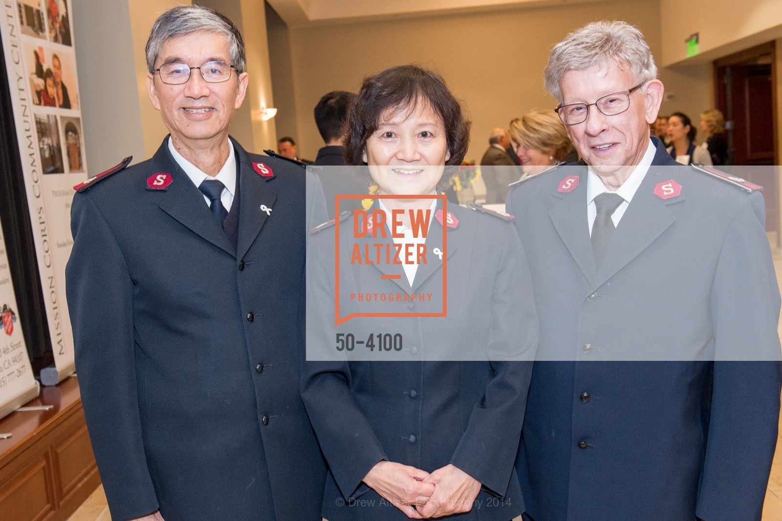 Maj. Thomas Mui, Maj. Joy Mui, Lt.Col. Ritz Love, THE SALVATION ARMY Holiday Luncheon, US, November 20th, 2014, Photo #50-4100 Maj. Thomas Mui, Maj. Joy Mui, Lt.Col. Ritz Love, Photo #50-4100