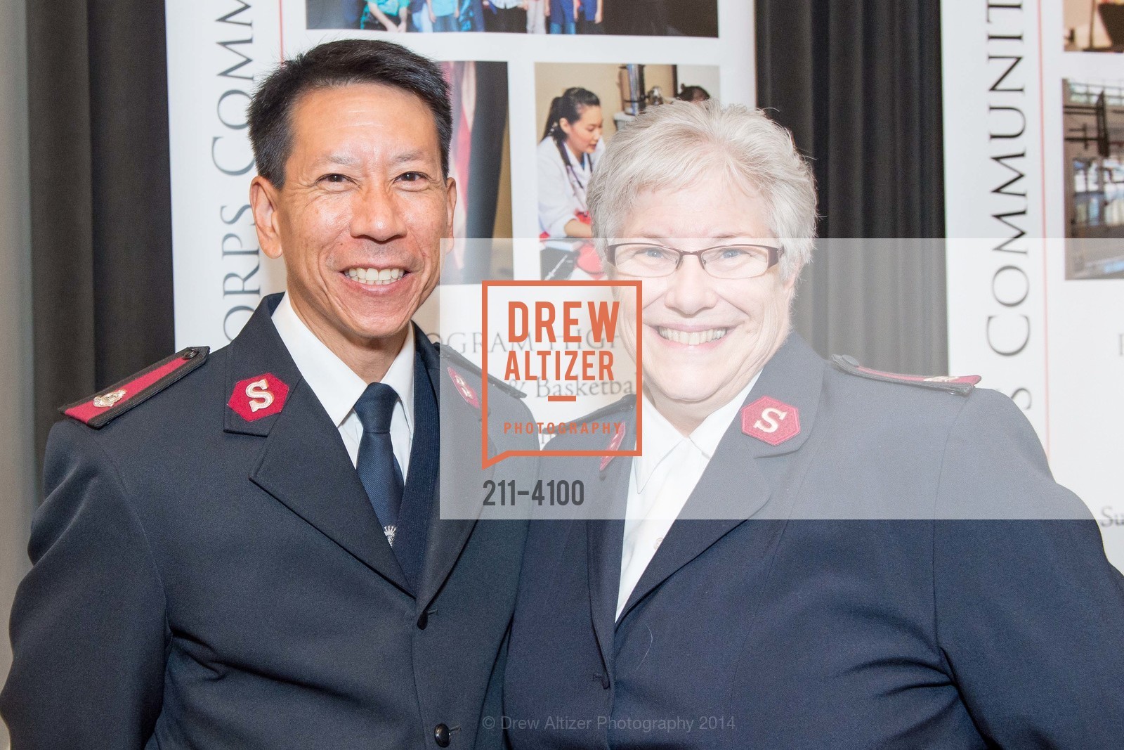 Fred Wong, Anna Phillips, THE SALVATION ARMY Holiday Luncheon, US, November 20th, 2014, Photo #211-4100 Fred Wong, Anna Phillips, Photo #211-4100