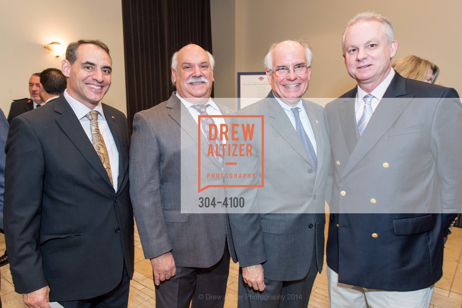 John McKnight, Rich Borghello, Pete Ratto, Cdr. Richard Corriea, THE SALVATION ARMY Holiday Luncheon, US, November 20th, 2014, Photo #304-4100 John McKnight, Rich Borghello, Pete Ratto, Cdr. Richard Corriea, Photo #304-4100