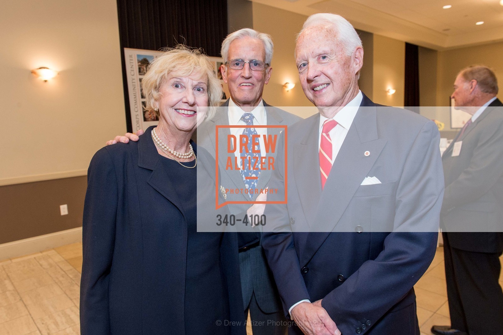 Judith Heuser, Fred Heuser, RADM John Bitoff, Photo #340-4100