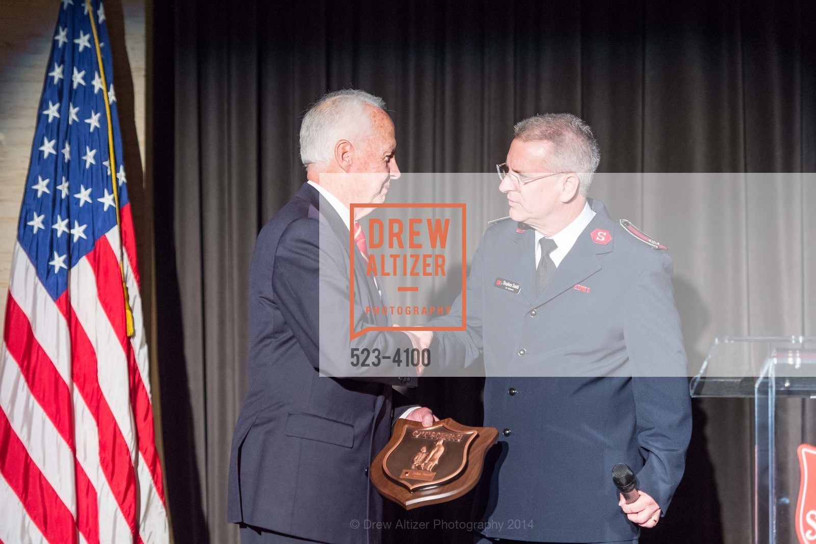RADM John Bitoff, Lt.Col. Stephen Smith, THE SALVATION ARMY Holiday Luncheon, US, November 20th, 2014, Photo #523-4100 RADM John Bitoff, Lt.Col. Stephen Smith, Photo #523-4100
