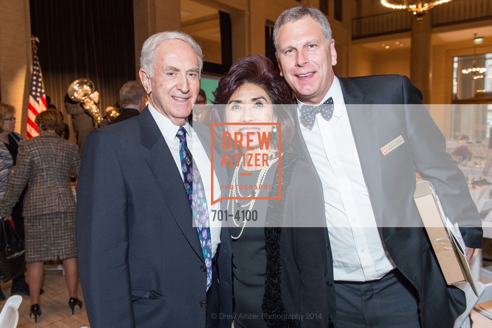 Hans Surber, Roseanne Surber, Ernst Bauer, THE SALVATION ARMY Holiday Luncheon, US, November 20th, 2014, Photo #701-4100 Hans Surber, Roseanne Surber, Ernst Bauer, Photo #701-4100