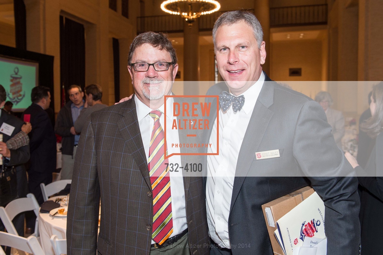 Rick Osgood, Ernst Bauer, THE SALVATION ARMY Holiday Luncheon, US, November 20th, 2014, Photo #732-4100 Rick Osgood, Ernst Bauer, Photo #732-4100